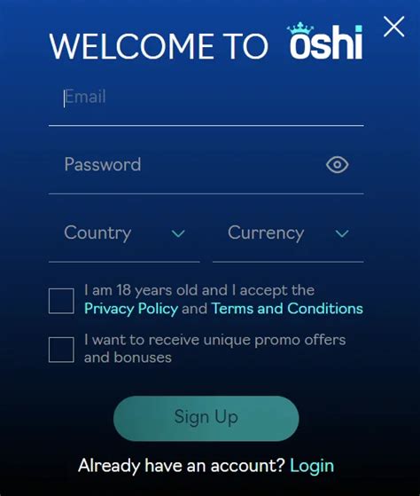 oshi casino login